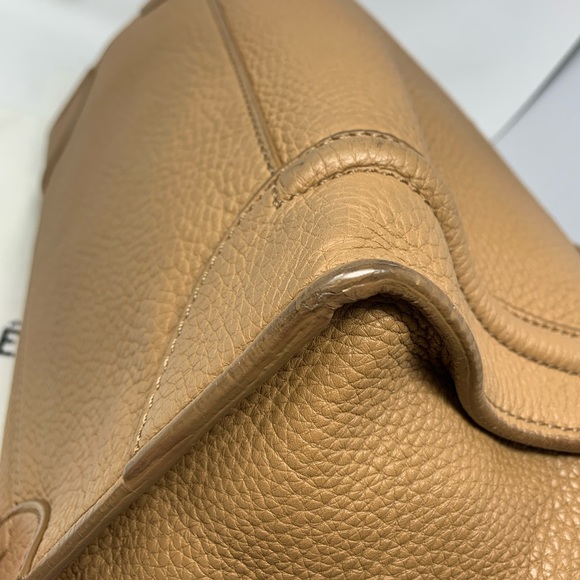Authentic CELINE Mini camel Leather Luggage Tote Bag - Picture 9 of 16